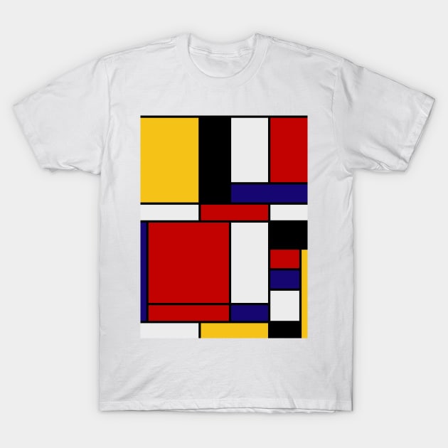 Mondrian De Stijl T-Shirt by Tārā Design Studio